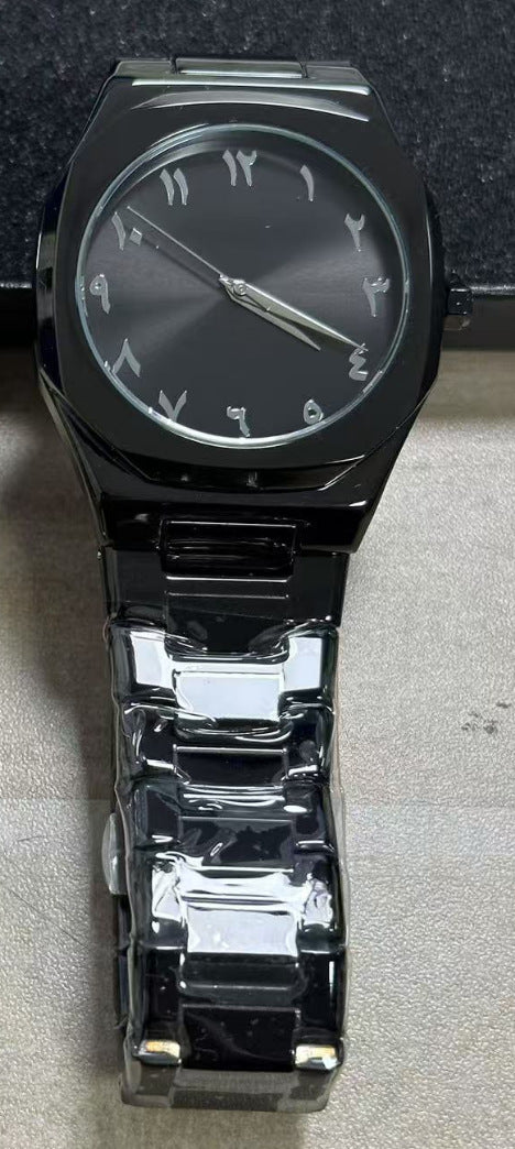 Men's Business Advanced Arabic Steel Belt Quartz Watch