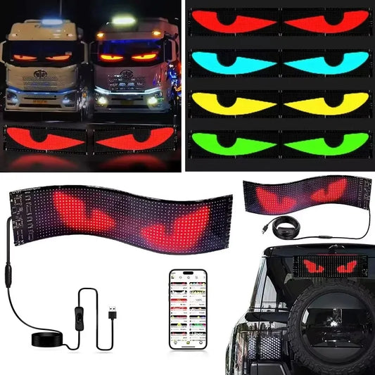 LED Matrix Pixel Panel USB 5V Flexible Addressable RGB Pattern Graffiti Scrolling Text Animation Display Car Shop Bluetooth APP
